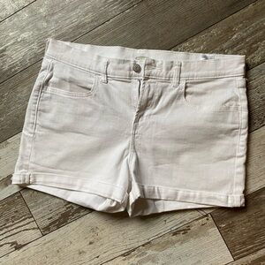 Women's Classic White Denim Shorts